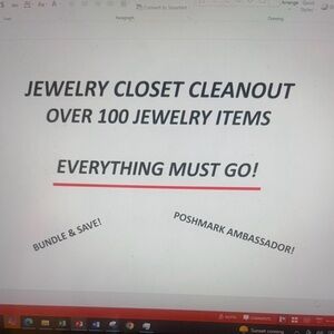 JEWELRY CLOSET CLOSEOUT!!!!